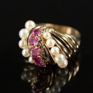rubellite varietà di tormalina anello